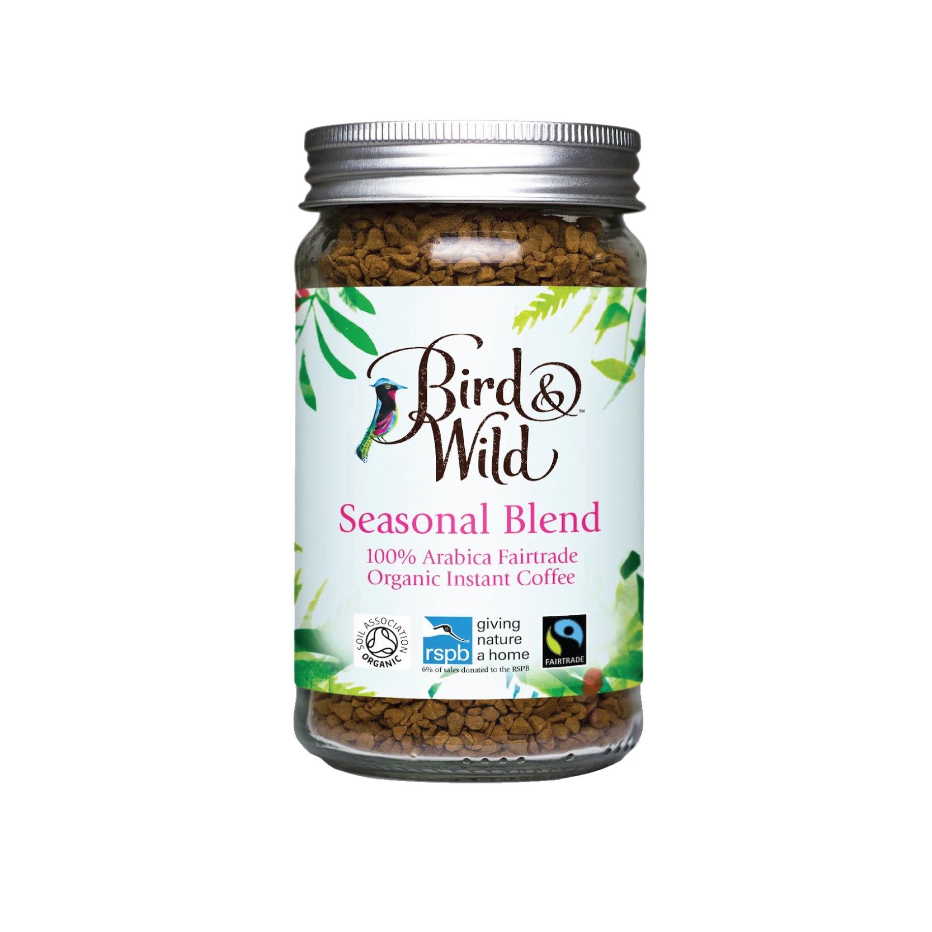Organic Instant Coffee 100% Arabica 100g Jar - Bird & Wild - Bird & Wild Coffee